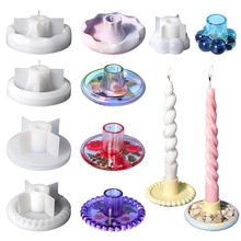 Set di stampi in silicone per portacandele fai-da-te con forme ondulate e a petalo