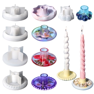 Stampo In Silicone Per Portacandele DIY Colata In Resina Epossidica Per Base Spirale Europea Rotonda Forma U Decorazione