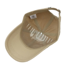 Casquette de baseball en coton kaki avec broderie de lettres et boucle en métal