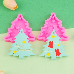 Christmas tree silicone mold for chocolate mousse cake decorating and DIY scented candles