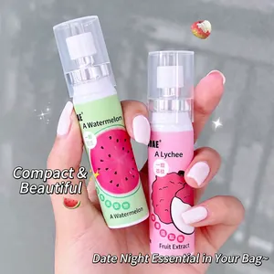 Portable 20ml oral spray set with watermelon and lychee flavors for fresh breath