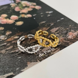 Anillo A Catena Con Perline In Argento Sterling 925 Minimalista Regolabile Gioielli A Maglia Cava Per Donna Stile Elegante