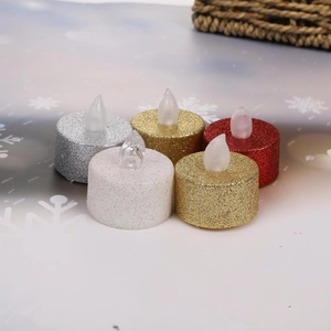 Glitter LED tea light candles in gold and silver for romantic proposal and party decor