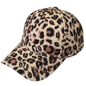 Classic leopard print baseball cap with a curved brim for sun protection and style