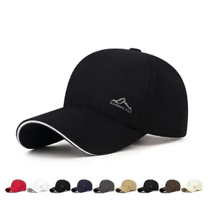 Pure Cotton Baseball Cap Mountain Embroidery Outdoor Leisure Sports Adjustable Sun Protection Sandwich Brim Hat For Men