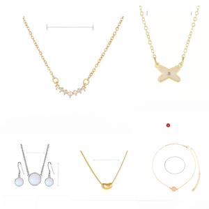 Especificaciones detalladas de collares corazón rosa con pesos y medidas precisas