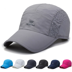 Quick Dry Sports Baseball Cap Breathable Mesh Laser Cut Outdoor Sun Protection Running Fishing Hat For Men Women