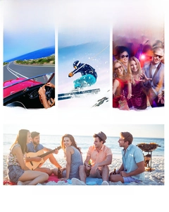 Pink cat eye sunglasses detail showing UV protection and glare blocking in various scenes