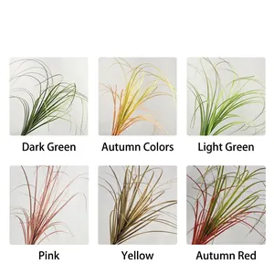 Nordic artificial pampas grass and onion grass decor in six vibrant assorted colors