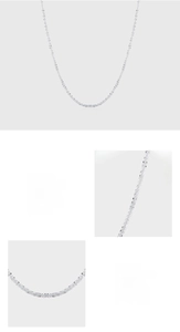 Close-up of polished 925 sterling silver chain highlighting the fine craftsmanship