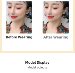 Detailed comparison of minimalist gold moon stud earrings shown on a model's earlobe