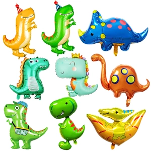 Dinosaur Balloons Aluminum Foil Large Cartoon Cute For Birthday Party Forest Theme Decoration Ins Style Prop