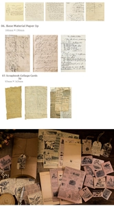 Dettaglio di carta scrapbooking vintage fungo farfalla e carte collage ephemera