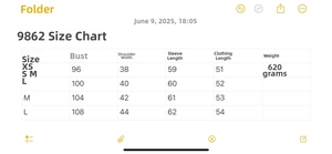 Tableau des tailles détaillé avec mesures de poitrine et épaules pour veste de motard
