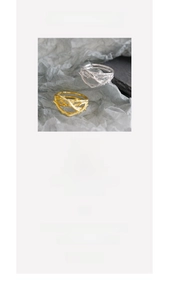 Detailed size specifications for S925 sterling silver thorn texture open rings