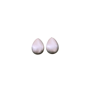 Minimalist 18k gold plated teardrop earrings with a gradient cat's eye stone effect