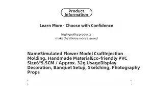 Detailed specifications of eco-friendly PVC cauliflower model with dimensions 6x5.5cm