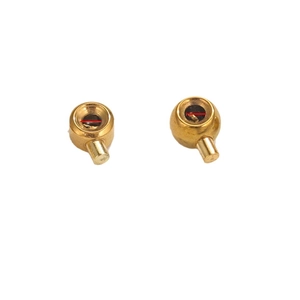 Polished gold stainless steel stopper beads with slider adjustment for jewelry DIY