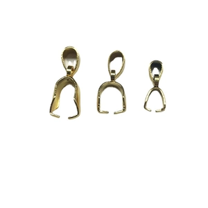 Three sizes of 18k gold stainless steel melon seed clasps for DIY jewelry making