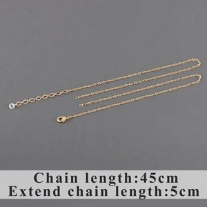 Minimalist 18k gold plated cross chain necklace 45cm length with 5cm extender