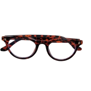 Chic tortoise shell heart-accented frame sunglasses with clear anti-blue light lenses