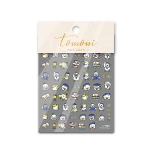 Cute Japanese cartoon duck nail art stickers for students featuring school themes