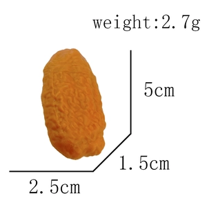 Detailed view of realistic chicken wing toy pen with specific product dimensions and weight