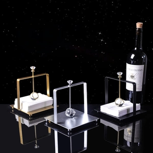 Metal Napkin Holder With Crystal Ball Weight Nordic Vertical Paper Towel Stand For Dining Table Restaurant Home Decor