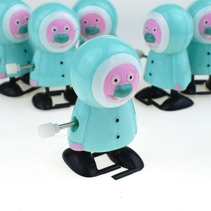 Jouets à remonter cochonnets avec capes à capuche vert menthe pour enfants
