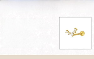 Detailed spec sheet for 925 sterling silver flower earring with cubic zirconia stones