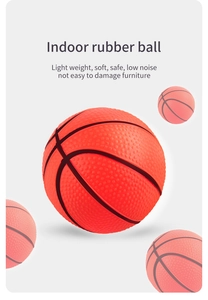 Makro-Detail von leisem Indoor-Gummibasketball mit rutschfester Textur und weichem Design