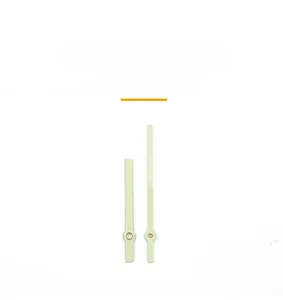 Luminous metal clock hands set with minute and hour pointers for modern wall clock repair