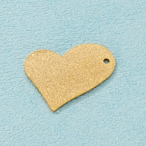 Heart Shape Pendant Stainless Steel Frosted Gold Plated Hollow Single Hole DIY Jewelry Making Findings For Women Necklace