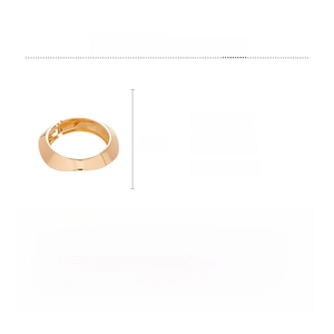 Detailed view of wide gold alloy cuff bracelet with 56.8g weight and 8cm dimensions