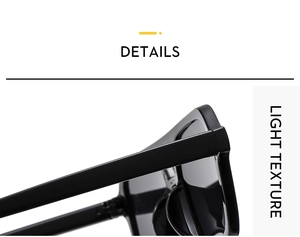 Detailed close-up showing the light texture hinge and frame of black aviator sunglasses