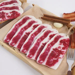 Artificial Beef Slices Realistic PVC Food Model Meat Texture Photography Props Hanging Ornament Novelty Simulation Toy