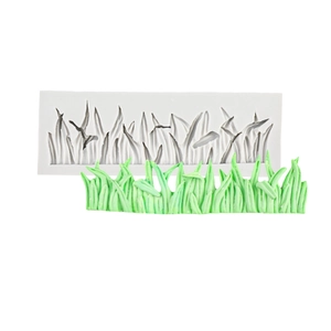 Grass pattern silicone fondant mold for DIY cake decorating and grass chocolate baking tool