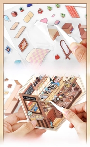 Macro shot of coffee shop 3D stickers with white ink process for DIY decoration