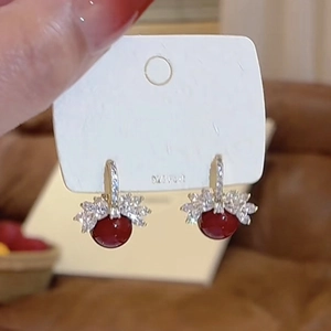 Boucles D'Oreilles Pendantes En Künstliche Perles Rondes Avec Tige En Argent Sterling 925 Incrustation De Zircon Bijoux Géométriques