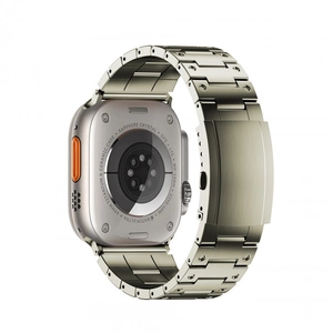 Reloj inteligente de titanio y cerámica 49mm con cristal de zafiro y correa metálica