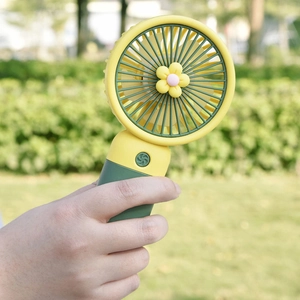 Mini ventilatore portatile a girasole con ricarica USB e impugnatura ergonomica