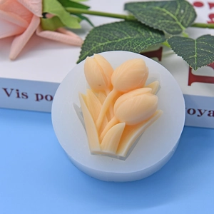 Stampo in silicone a tulipano per dolci fai-da-te e creazione di candele e saponi