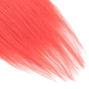 Extensions de cheveux synthétiques Easy Braids rouges 26 pouces sur fond blanc uni