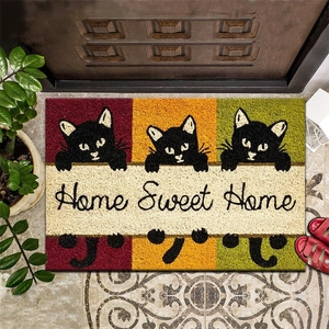 Door Mat Crystal Velvet Non-Slip Welcome Entrance Rug For Home Hallway Bathroom Durable Printed Modern Floor Mats