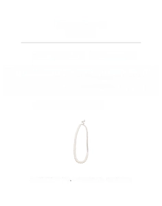 Detail of zircon and pearl necklace showing copper base and 37.5cm length dimensions