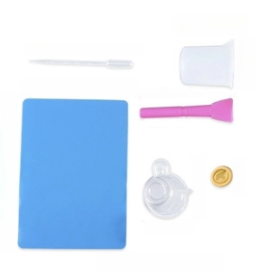 DIY Harz Gießwerkzeug Set mit Silikonmatte, Mischbechern, Pinsel und Tropfer Tools