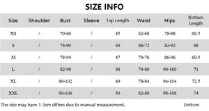 Detailed size guide in cm for sleeveless top and lace-up shorts summer outfit set