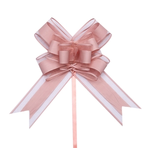 Fiocco rosa multistrato in chiffon e raso per confezioni regalo e decorazioni per matrimoni