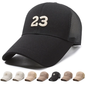 Mesh Trucker Hat Breathable Baseball Cap Outdoor Fishing Sunshade Sporty Embroidered Cotton Polyester Adjustable Unisex