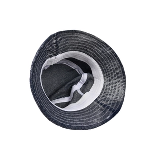 Sombrero de pescador vaquero para niños vista interior con banda y costuras reforzadas
